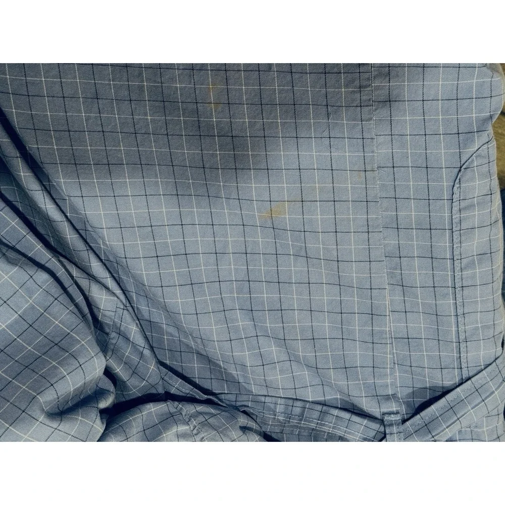 Vintage Polo Ralph Lauren Men Robe S M Blue Check‎ Piping Shawl Tie Cotton
